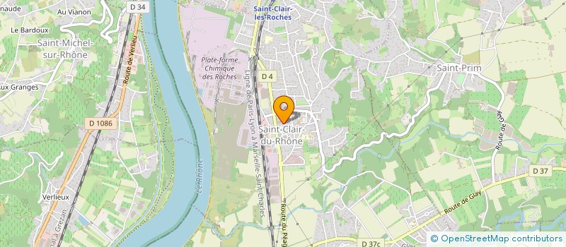 localisation de l'entreprise RESIDENTS DU FOYER LOGEMENTS CANTEDOR  LES ROCHES-DE-CONDRIEU