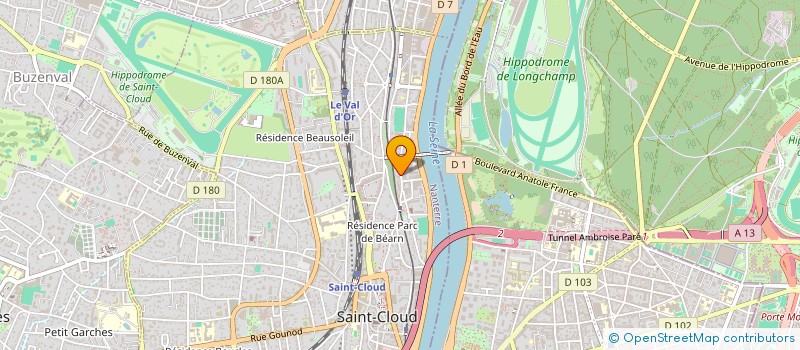 localisation de l'entreprise RESIDENZIA à SAINT-CLOUD