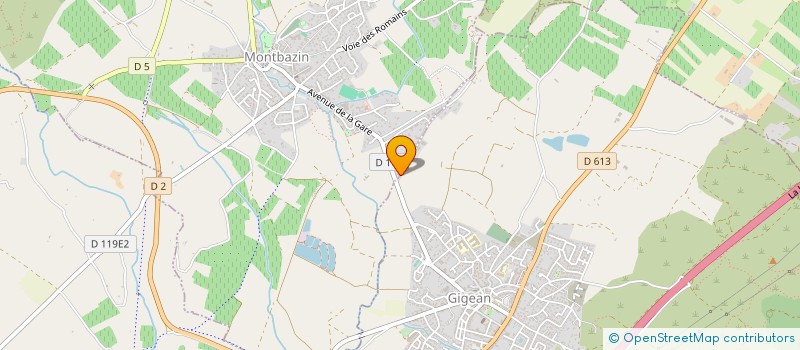 localisation de l'entreprise RESILAC à MONTBAZIN
