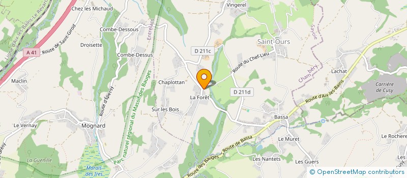 localisation de l'entreprise RESILIANE  SAINT-OURS