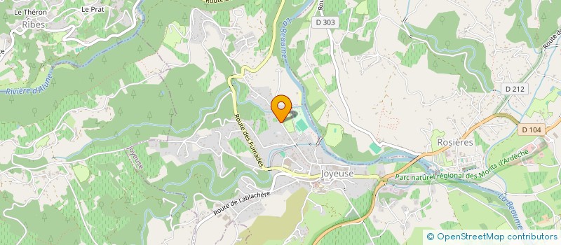 localisation de l'entreprise RESILIENCE SAS  JOYEUSE