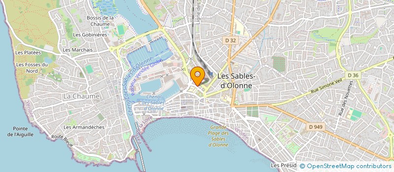 localisation de l'entreprise RESILIENTIA à LES SABLES-D'OLONNE
