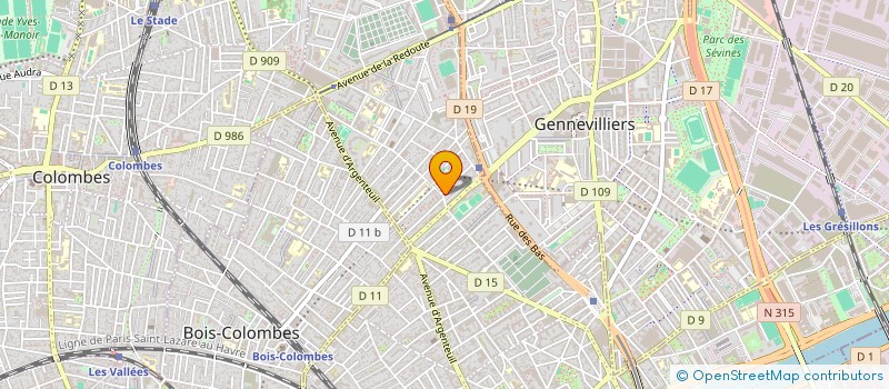 localisation de l'entreprise RESILIO - ASSOCIATION INTERNATIONALE POUR LA PROMOTION ET LA DIFFUSION DE LA RECHERCHE SUR LA RESILIENCE à ASNIERES-SUR-SEINE