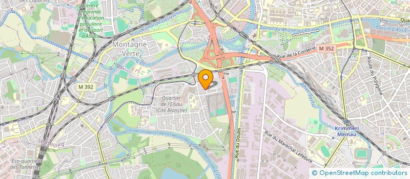 localisation de l'entreprise RESILOC à STRASBOURG
