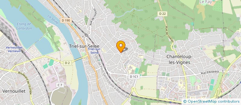 localisation de l'entreprise RESINALVES à TRIEL-SUR-SEINE
