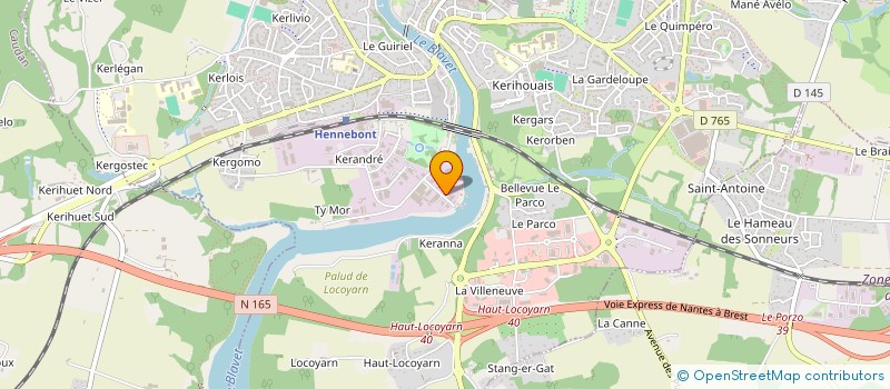 localisation de l'entreprise RESINE APPLICATION SPECIFIQUE à HENNEBONT