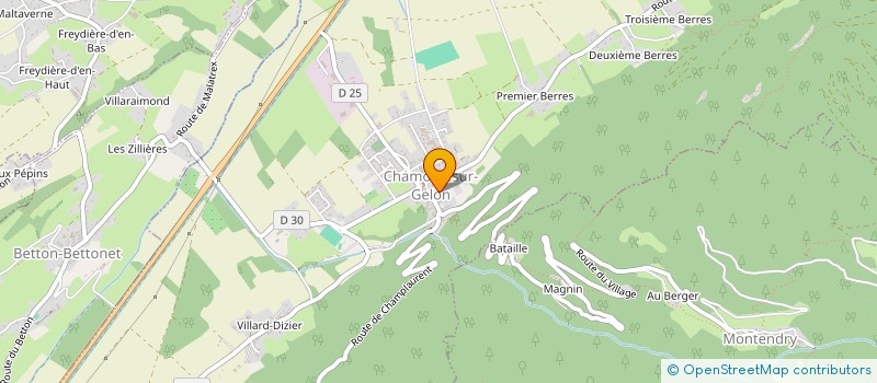 localisation de l'entreprise RESINERO  CHAMOUX-SUR-GELON