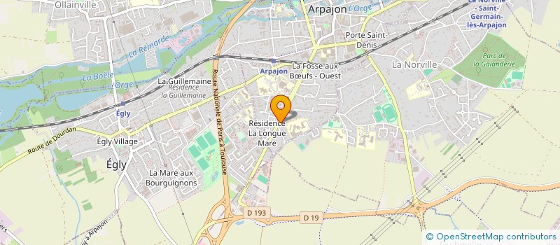 localisation de l'entreprise RESINET  ARPAJON