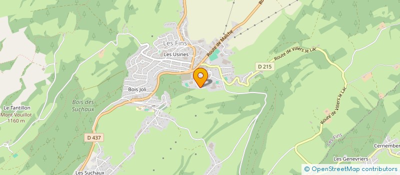 localisation de l'entreprise RESINEUX DU HAUT DOUBS à LES FINS