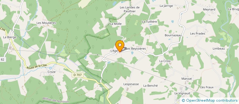 localisation de l'entreprise RESIO à ST MARTIN DE FRESSENGEAS