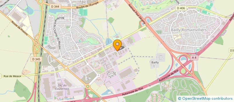 localisation de l'entreprise RESIPARK  BAILLY-ROMAINVILLIERS