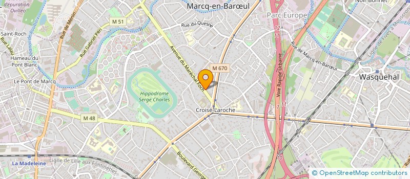 localisation de l'entreprise RESIPLAST à MARCQ-EN-BARŒUL