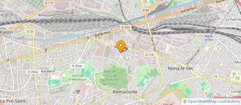 localisation de l'entreprise RESISTANCE UNIVERSELLE MONDE DU TRAVAIL SEINE ST DENIS à ROMAINVILLE