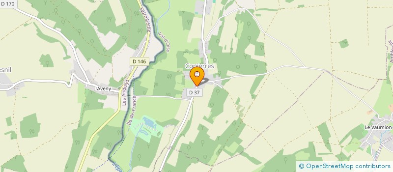 localisation de l'entreprise RESISTANTS INTERNES DEPORTES AMIS ENSEI.  MONTREUIL-SUR-EPTE