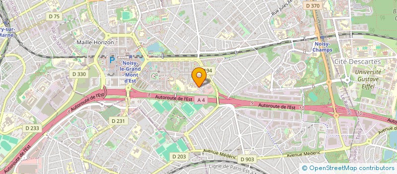 localisation de l'entreprise RESO + à NOISY-LE-GRAND