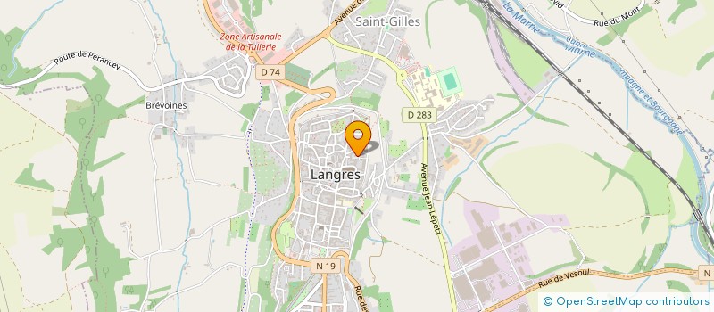 localisation de l'entreprise RESO DANSE à CHALINDREY