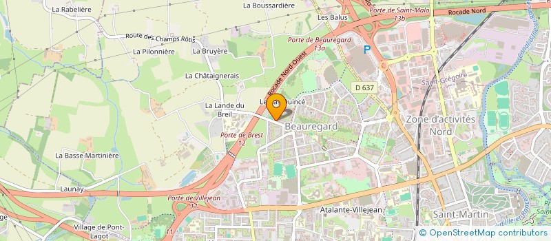 localisation de l'entreprise RESO'FORCES à RENNES
