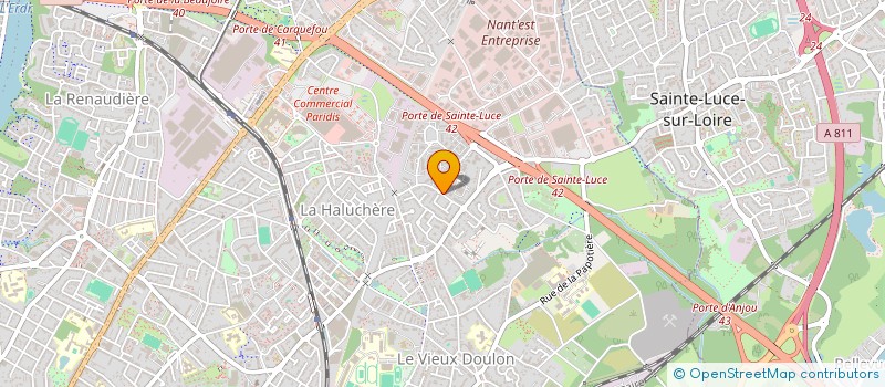 localisation de l'entreprise RESO FORMATION à NANTES