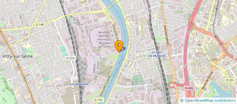 localisation de l'entreprise RESO IDF  VITRY-SUR-SEINE