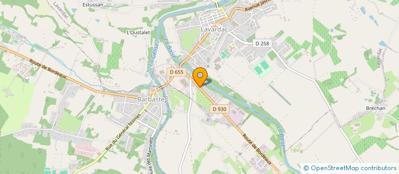 localisation de l'entreprise RESO LABONDE ALBRET  LAVARDAC