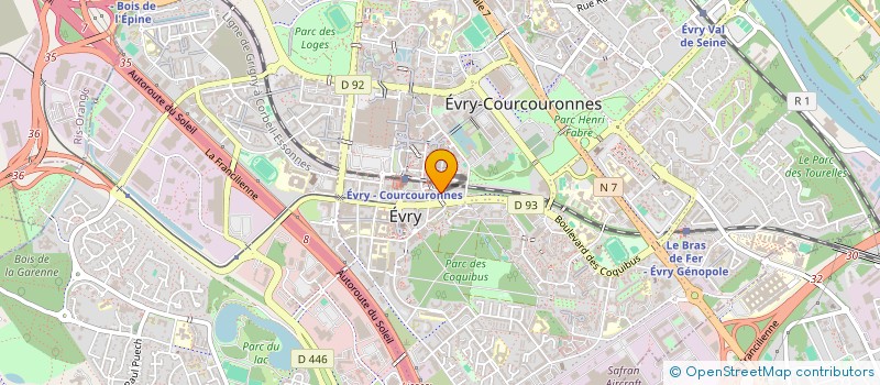 localisation de l'entreprise RESO RASSEMBLER, EDUQUER, SOUTENIR, OSER à EVRY-COURCOURONNES