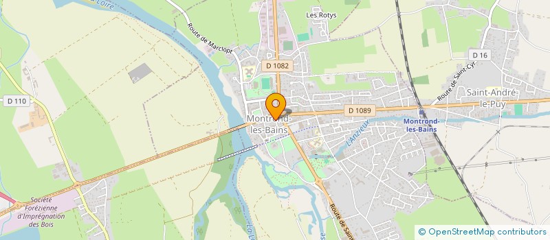 localisation de l'entreprise RESO (RESSOURCES, ENTRAIDE ET SOLIDARITES) à MONTROND-LES-BAINS