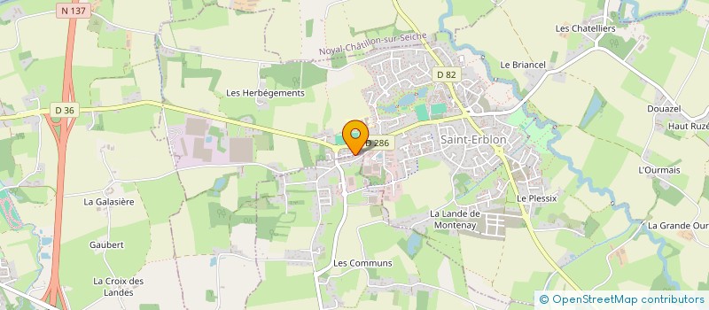 localisation de l'entreprise RESO-WORK  SAINT-ERBLON