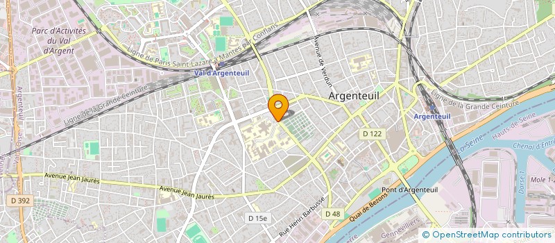 localisation de l'entreprise RESOADO 95  ARGENTEUIL