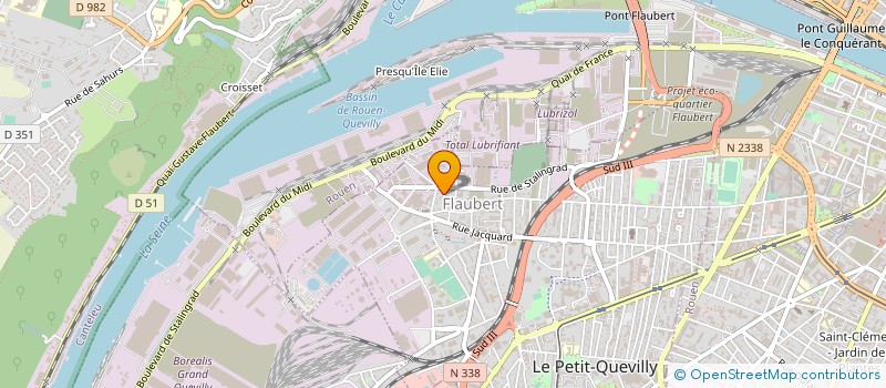 localisation de l'entreprise RESODANCE 76  LE PETIT-QUEVILLY