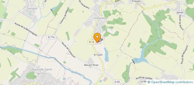 localisation de l'entreprise RESOLBAT  VILLARIES