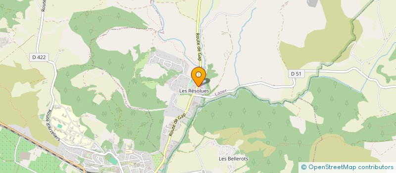 localisation de l'entreprise RESOLUES  LAZER