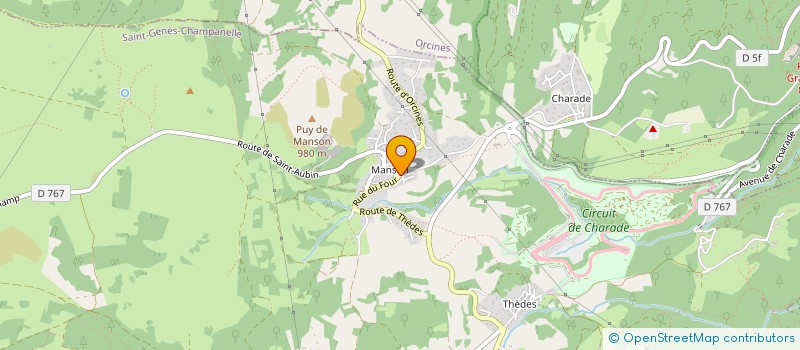 localisation de l'entreprise RESOLUTIONS  SAINT-GENES-CHAMPANELLE