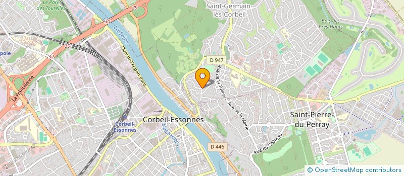 localisation de l'entreprise RESON'AIR à SAINT-GERMAIN-LES-CORBEIL