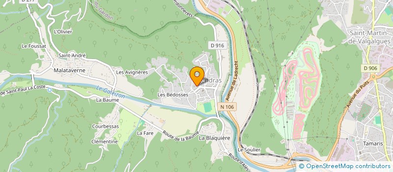 localisation de l'entreprise RESONANCE  CENDRAS