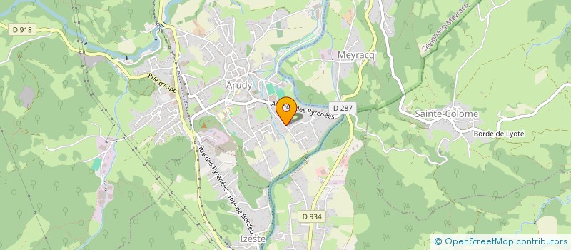 localisation de l'entreprise RESONANCE  ARUDY