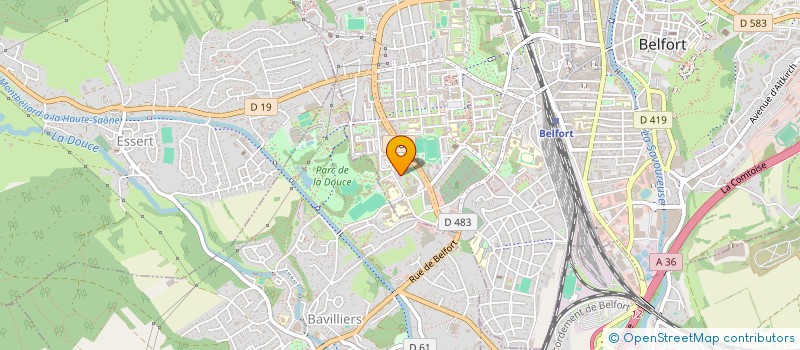 localisation de l'entreprise RESONANCE à BELFORT