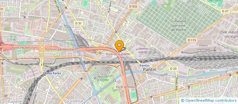 localisation de l'entreprise RESONANCE  PANTIN