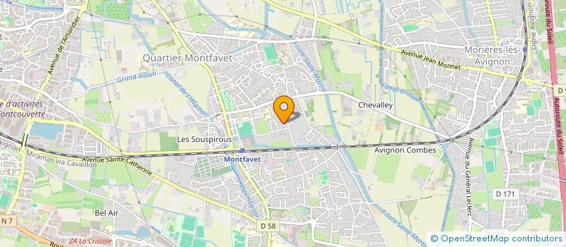 localisation de l'entreprise RESONANCE MUSIQUE ET DEVELOPPEMENT PERSONNEL  AVIGNON