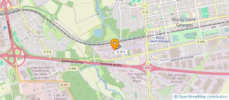 localisation de l'entreprise RESONANCE PLUS  BUSSY-SAINT-GEORGES