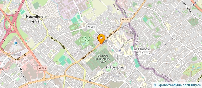 localisation de l'entreprise RESONANCE R ET D  TOURCOING