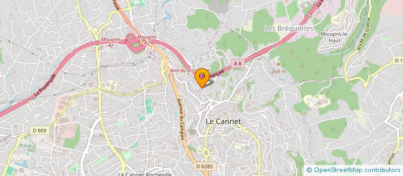 localisation de l'entreprise RESONANCES  MOUGINS