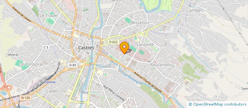 localisation de l'entreprise RESONANCES LIVE  CASTRES