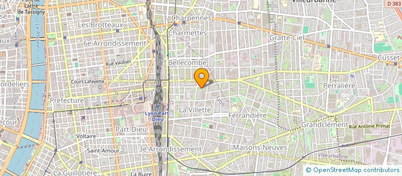 localisation de l'entreprise RESONANCES PSY  LYON 3EME