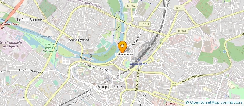 localisation de l'entreprise RESONNANCE à ANGOULEME