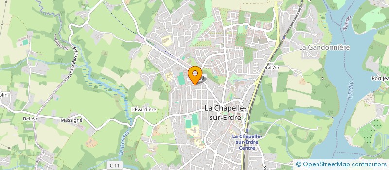 localisation de l'entreprise RESONNANCE - ART ET SCIENCE  LA CHAPELLE-SUR-ERDRE