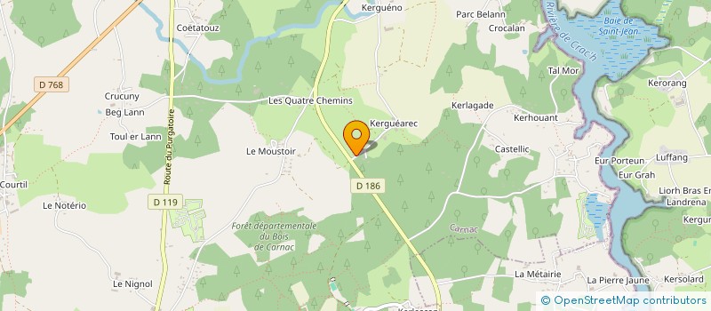 localisation de l'entreprise RESONNANCE BRETAGNE  CARNAC