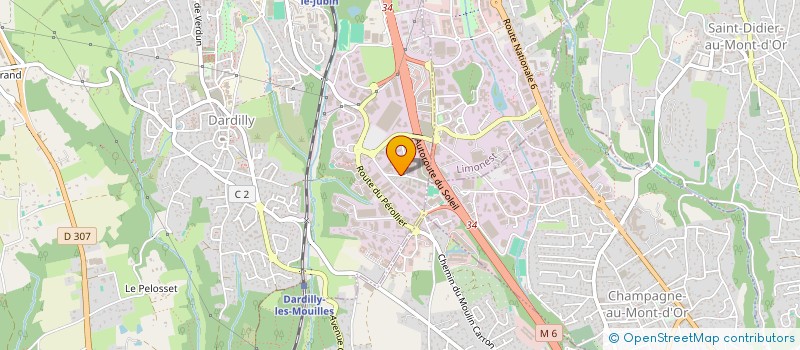 localisation de l'entreprise RESOPRINT GSE à DARDILLY