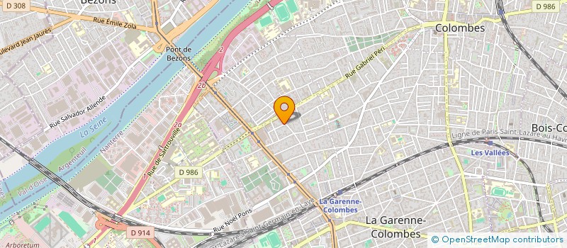 localisation de l'entreprise RESOPTEC à COLOMBES