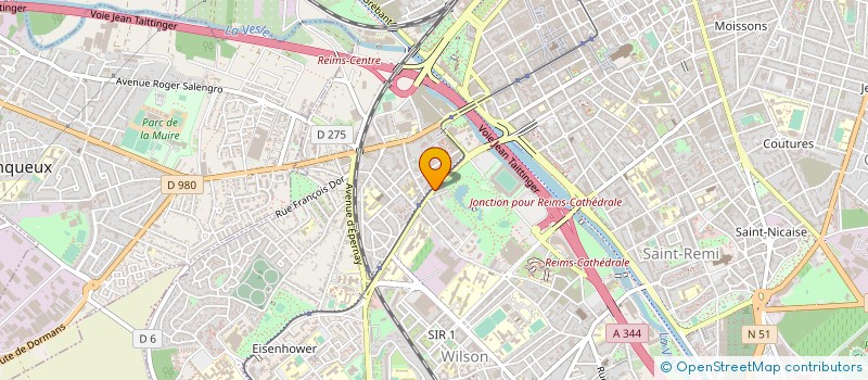 localisation de l'entreprise RESOPTIK  REIMS