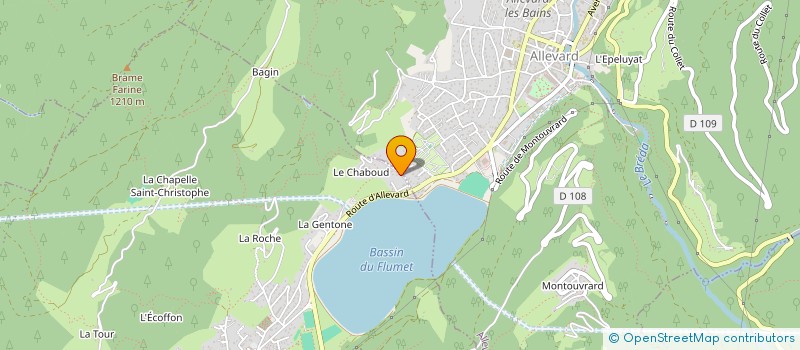 localisation de l'entreprise RESORT CONSEIL  CRETS EN BELLEDONNE